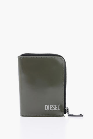 Portafoglio L-12 in pelle con chiusura zip