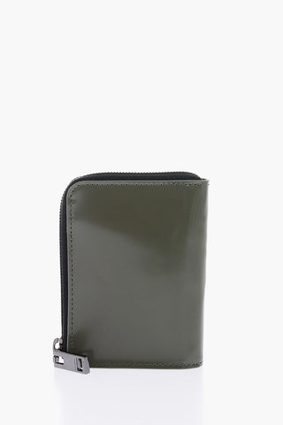 Portafoglio L-12 in pelle con chiusura zip