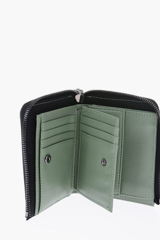 Portafoglio L-12 in pelle con chiusura zip