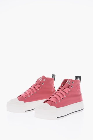 4.5cm fabric S-ASTICO MC WEDGE high top sneakers with platform
