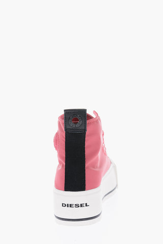 4.5cm fabric S-ASTICO MC WEDGE high top sneakers with platform