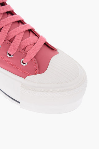 4.5cm fabric S-ASTICO MC WEDGE high top sneakers with platform