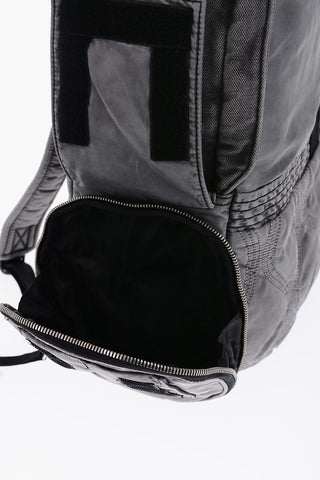 Zaino WOODPEKER HARI con Dettagli in Denim e Maxi Tasca Frontale