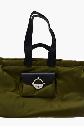 Nylon FRYDA BUNGY Maxi Hand Bag with contrasting Handle