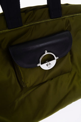 Nylon FRYDA BUNGY Maxi Hand Bag with contrasting Handle