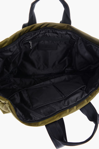 Nylon FRYDA BUNGY Maxi Hand Bag with contrasting Handle
