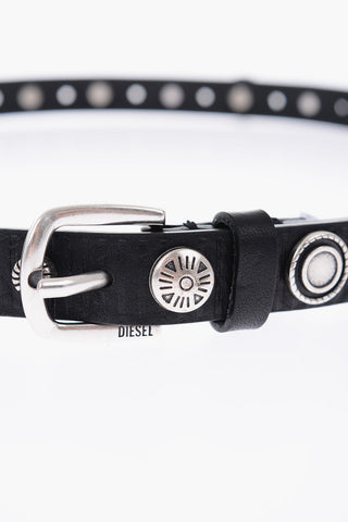 Cintura B-GAUCHO in Pelle con Borchie all Over 20mm