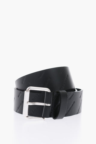 40mm All Over Logo Faux Leather B-OLLY Belt