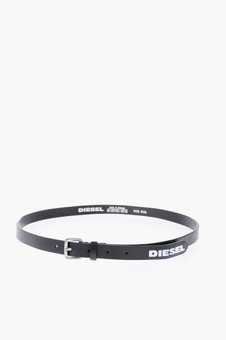 20mm Faux Leather B-LOWGO Belt with Embossed Logo