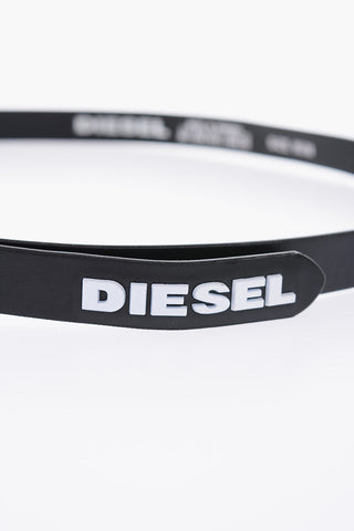 20mm Faux Leather B-LOWGO Belt with Embossed Logo
