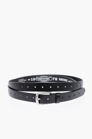 30mm Solid Color Leather B-LONGAST Belt