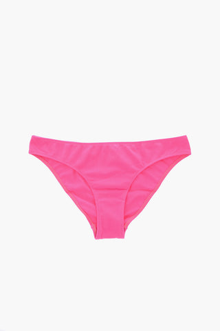 ICON logo printed stretch cotton slip