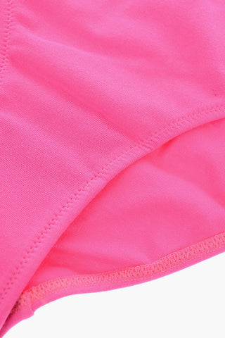 ICON logo printed stretch cotton slip