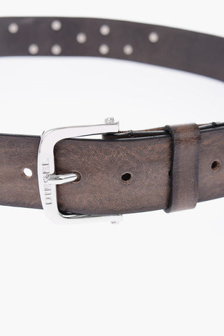 40mm metal logo leather B-DIZEL belt