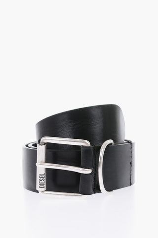 solid color leather B-5P belt 40mm