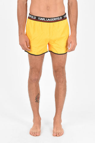 printed CARRY OVER Boxer Swimsuit