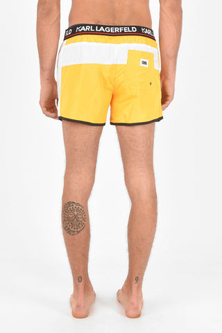 printed CARRY OVER Boxer Swimsuit