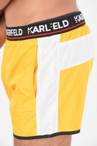 printed CARRY OVER Boxer Swimsuit