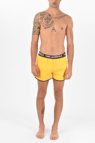printed CARRY OVER Boxer Swimsuit