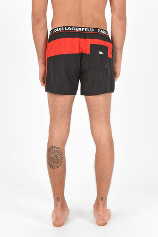printed CARRY OVER Boxer Swimsuit