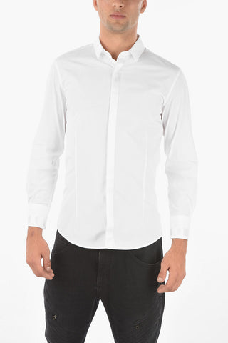 Slim Fit Shirt with Hidden Closure