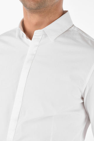 Slim Fit Shirt with Hidden Closure
