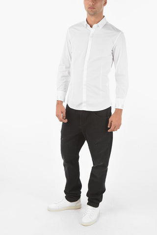 Slim Fit Shirt with Hidden Closure
