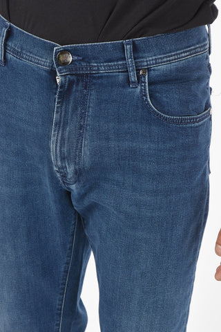 ID LUXURY DENIM 5-pocket Mid-wash Jeans