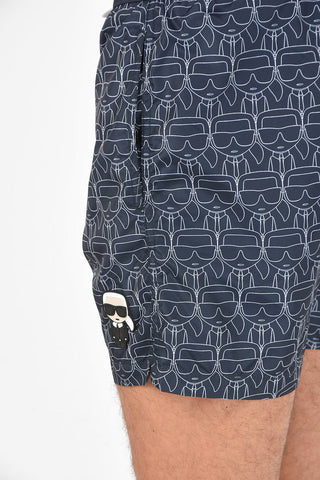 Printed CARRY OVER IKONIC ALL OVER Boxer Swimsuit