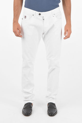 ID 5 Pocket Regular Fit Denims with Embroidered Back Pocket