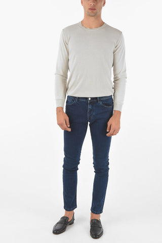 CC COLLECTION Stretched Cotton Dark-wash GULF Jeans 17cm