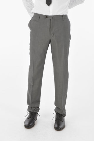 Virgin Wool Mohair ACADEMY Multipocket Pants