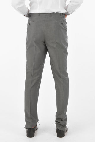 Virgin Wool Mohair ACADEMY Multipocket Pants