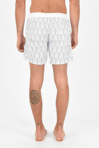 Printed CARRY OVER IKONIC ALL OVER Boxer Swimsuit