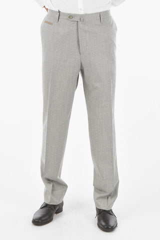 Extrafine Virgin Wool LEADER Chino Pants with 6 Pockets