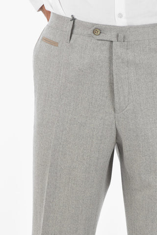 Extrafine Virgin Wool LEADER Chino Pants with 6 Pockets
