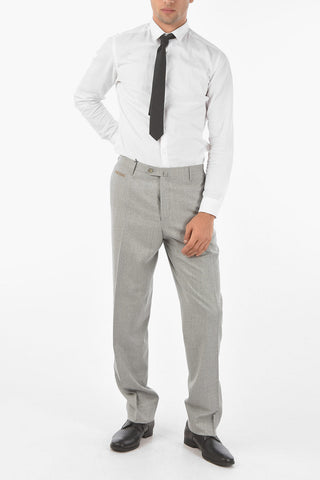 Extrafine Virgin Wool LEADER Chino Pants with 6 Pockets