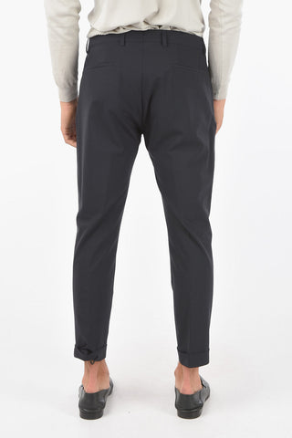 CC COLLECTION Virgin Wool RESET Capri Pants with Single Pleat