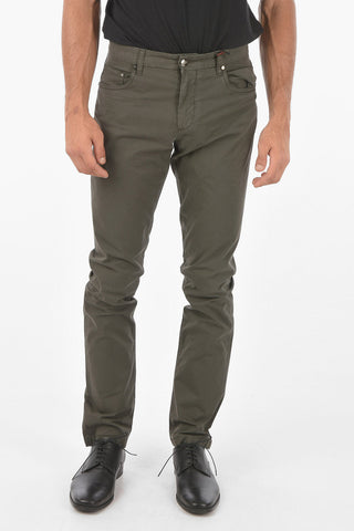 ID Stretched Cotton Pants with 5 pockets