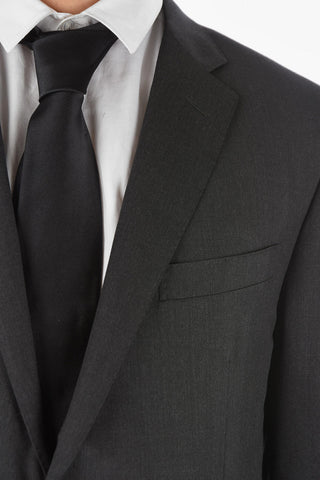 virgin wool side vents notch lapel ACADEMY 2-button suit