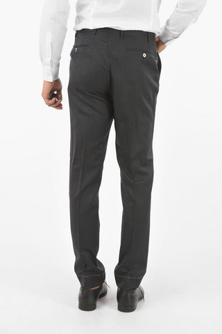 virgin wool side vents notch lapel ACADEMY 2-button suit