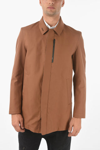Coated Cotton Peacoat