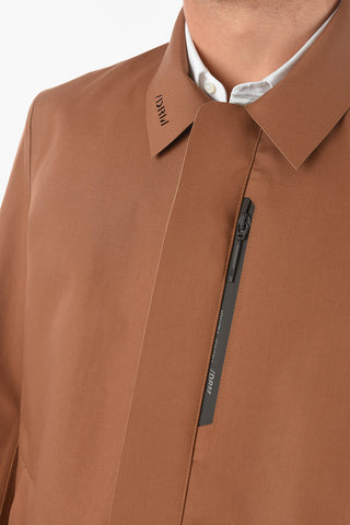 Coated Cotton Peacoat