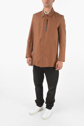 Coated Cotton Peacoat