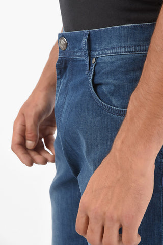 ID LUXURY DENIM 5-pocket Mid-wash Jeans 20cm