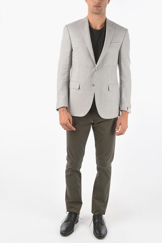 Flax Blend ACADEMY Blazer with Notch Lapel