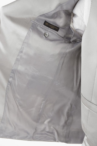 hairline striped no vent peak lapel CERIM.LEADER 3 piece waistcoat suit