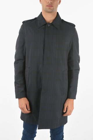 Tartan ASBURGO Trench with Ray Skin Inned Pocket