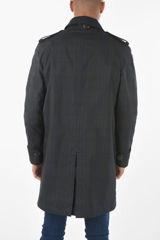 Tartan ASBURGO Trench with Ray Skin Inned Pocket