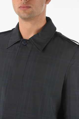 Tartan ASBURGO Trench with Ray Skin Inned Pocket